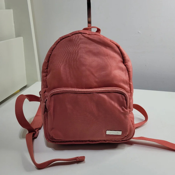 Pink Victoria's Secret Ripstop So Rosy Mini Backpack Bag Great For Travel NWOT - Picture 3 of 12